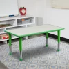 Flash Furniture 23.625"W X 47.25"L Rectangular Plastic Height Adjustable Activity Table -Children Furniture Store GUEST e307b05f 0eed 4760 a404 4fb0b38d12e6