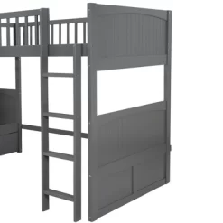 Twin Over Twin Bunk Bed With Twin Size Loft Bed With 2 Drawers - ModernLuxe -Children Furniture Store GUEST e5350fb7 c53f 42ec b7e9 7a631b590520