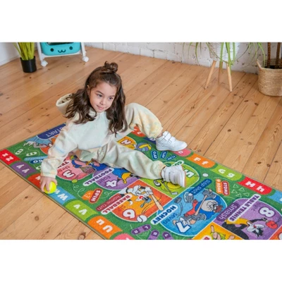 KC CUBS | Looney Tunes Boy & Girl Kids Hopscotch Number Counting Educational Learning & Game Play Nursery Bedroom Classroom Rug Carpet, 2' 7" X 6' 0" 6 KC CUBS | Looney Tunes Boy & Girl Kids Hopscotch Number Counting Educational Learning & Game Play Nursery Bedroom Classroom Rug Carpet, 2' 7" X 6' 0" - Image 4