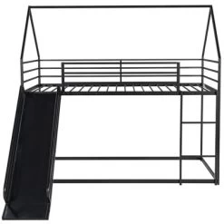 Twin Over Twin House Bunk Bed With Ladder And Slide - ModernLuxe -Children Furniture Store GUEST e5f975c0 a554 425f a79a 4aa2ae17c38c