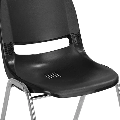 Emma And Oliver Ergonomic Shell Stack Chair - 16" Seat Daycare Home School 9 Emma And Oliver Ergonomic Shell Stack Chair - 16" Seat Daycare Home School - Image 7