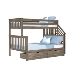 Max & Lily Twin Over Full Staircase Bunk Bed With Storage Drawers -Children Furniture Store GUEST e6ad36f4 b7e7 4953 8ab2 3955abeda64a