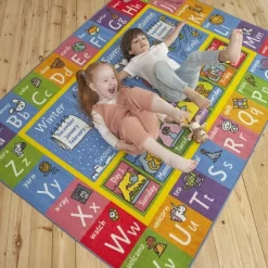 KC CUBS Boy & Girl Kids ABC Alphabet, Seasons, Months & Days Educational Learning & Fun Game Play Nursery Bedroom Classroom Rug Carpet -Children Furniture Store GUEST e6b3849e 775e 441e 9a66 88d34ab71133