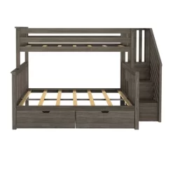 Max & Lily Twin Over Full Staircase Bunk Bed With Storage Drawers -Children Furniture Store GUEST e73bb59f 8429 4e98 a45f ee82017170c5