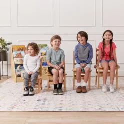 ECR4Kids Three Rung Ladderback Chair, Classroom Seating, Natural, 2-Pack -Children Furniture Store GUEST e7acf442 b3b3 4b2b b452 efc57b77a2e7