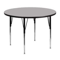 Emma And Oliver 48" Round Laminate Adjustable Activity Table -Children Furniture Store GUEST e95e56b5 7f01 4cd0 9d04 cdfaeadff2bf 1