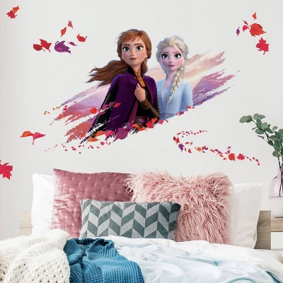 Frozen 2 Elsa & Anna Peel & Stick Giant Wall Decal - Roommates 3 Frozen 2 Elsa & Anna Peel & Stick Giant Wall Decal - Roommates