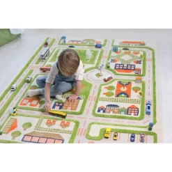 52.5"x71" Traffic Green 3D Play Rug - IVI 32 52.5"x71" Traffic Green 3D Play Rug - IVI -Children Furniture Store GUEST ea570385 7e4a 4897 964a f7020dd0e525