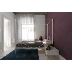 Twin Clara Metal Bed White - Room & Joy -Children Furniture Store GUEST eaaceb52 1fe0 46b0 9526 553a112b1aee