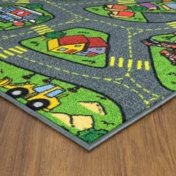 Jungtier Boy & Girl Kids Retro City Road Car Vehicle Traffic Educational Learning & Game Play Nursery Bedroom Classroom Rug Carpet, 2' 7" X 5' 0" 13 Jungtier Boy & Girl Kids Retro City Road Car Vehicle Traffic Educational Learning & Game Play Nursery Bedroom Classroom Rug Carpet, 2' 7" X 5' 0" -Children Furniture Store GUEST ec1784a8 dcb8 48bc 8bcd f5b5362be7a4
