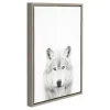 Wolf Framed Canvas Art Gray (24"x18") - Uniek 1 Wolf Framed Canvas Art Gray (24"x18") - Uniek -Children Furniture Store GUEST ec1dbf5b 9bc8 48aa bba9 9332026ee6be