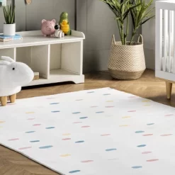 NuLOOM Calla Kids Polka Dot Nursery Or Playroom Area Rug -Children Furniture Store GUEST ec2767b0 2794 4af4 b122 49983ab9db80