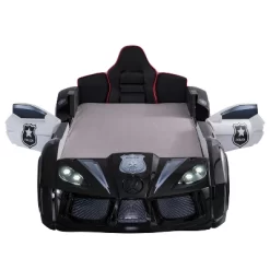 Twin Tarryton Police Cruiser Bed With Led Lights And Sound Black/White - MiBasics -Children Furniture Store GUEST eda547ae cfe9 470a a7bb e0b42b23449a