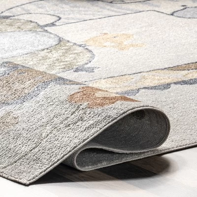 NuLOOM Cass Safari Kids Machine Washable Area Rug 5 NuLOOM Cass Safari Kids Machine Washable Area Rug - Image 3