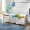 Badger Basket Kid's Storage Bench With Woven Top And Baskets White -Children Furniture Store GUEST f099c04e e07c 4475 b126 db927c267a8d