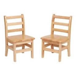 ECR4Kids Three Rung Ladderback Chair, Classroom Seating, Natural, 2-Pack -Children Furniture Store GUEST f1d11e1f 6a55 4b36 95ee ac9bcf1aeaca
