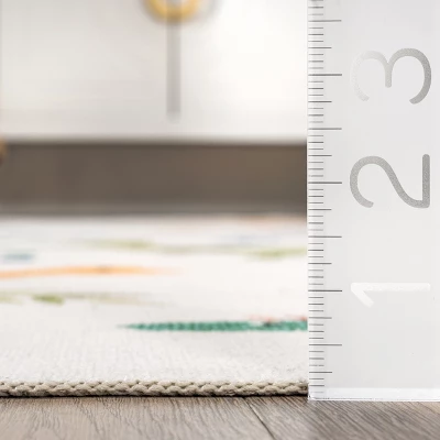 NuLOOM Eamon Dinosaur Machine Washable Kids Area Rug 4 NuLOOM Eamon Dinosaur Machine Washable Kids Area Rug - Image 2