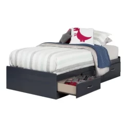 Twin Ulysses Mates Bed With 3 Drawers Blueberry - South Shore -Children Furniture Store GUEST f1f29c29 a6f9 49d8 bfca 2a94b3f9475e