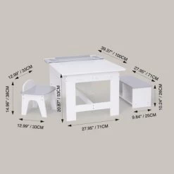 Fantasy Fields - Little Artist Monet Play Art Table Kids Furniture - White/Gray -Children Furniture Store GUEST f243e9b6 c00c 470b 815a fbb1a04c020c