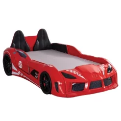 Twin Tarryton Car Bed With LED Lights And Sound - MiBasics -Children Furniture Store GUEST f269cedc 1343 48da 8d88 86575578f76b