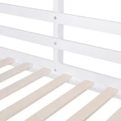 Twin Over Twin Bunk Bed With Roof, Window, Guardrails And Ladder - ModernLuxe -Children Furniture Store GUEST f2972c93 e935 4fd6 b933 f3fb68adf3d4