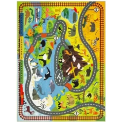 KC CUBS Boy & Girl Kids Animal Safari Car Vehicle Traffic Road Educational Learning & Game Play Nursery Bedroom Classroom Rug Carpet 21 KC CUBS Boy & Girl Kids Animal Safari Car Vehicle Traffic Road Educational Learning & Game Play Nursery Bedroom Classroom Rug Carpet -Children Furniture Store GUEST f2e6c899 50f2 4991 8536 db49df2e96d5