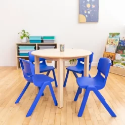 ECR4Kids Plastic School Stack Chair For Indoors And Outdoors, 12in Seat Height, 4-Pack -Children Furniture Store GUEST f31ce477 6471 46aa a12f e0d8949299cc