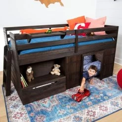 Max & Lily Loft Bed Twin Size Solid Wood Platform Bed Frame For Kids With Storage Drawer -Children Furniture Store GUEST f3ca8ec2 2dd0 4ed6 9a86 bf09cb9bbefa