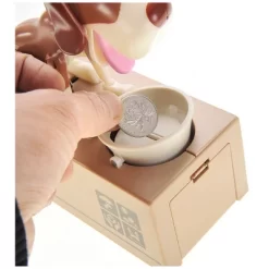 Insten My Dog Piggy Bank, Robotic Coin Munching Money Box, Kids Toys Birthday Gift, White Brown -Children Furniture Store GUEST f4320cf7 721a 4675 8baf 8e69a1f13722