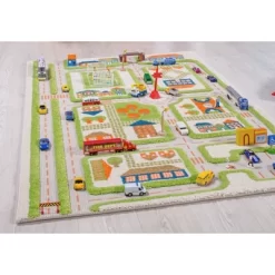 39"x59" Traffic Green 3D Play Rug - IVI -Children Furniture Store GUEST f44c55e4 d186 4d06 b01a fc2b564624c5