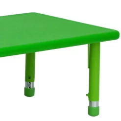 Emma And Oliver 24"W X 48"L Rectangular Plastic Height Adjustable Activity Table -Children Furniture Store GUEST f6d78029 164e 4a5e 9889 3d548791c4bc
