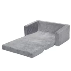 Delta Children Kids' Serta Perfect Sleeper Extra Wide Comfy 2-in-1 Flip Open Convertible Sofa To Lounger - Gray -Children Furniture Store GUEST fc4fd76f 83db 48dd 9f76 326ea8eef005