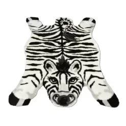 Walk On Me Faux Fur Super Soft Kids Zebra Rug Tufted With Non-slip Backing Area Rug -Children Furniture Store GUEST fd894ecf 8b64 4717 9998 c73b7f8535fe