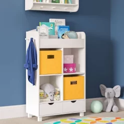 Kids' Book Nook Cubby Storage Cabinet With Bookrack - RiverRidge Home -Children Furniture Store GUEST fda9b03e b864 42a5 9664 6b841f3f648f