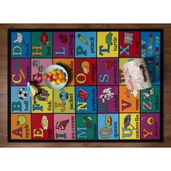World Rug Gallery Kids Educational Learning Alphabet Non Slip Area Rug -Children Furniture Store GUEST fdb7cdd4 ed4a 4aa6 9152 a41f7761c26d