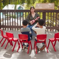 ECR4Kids 12 Inch Plastic Stackable Classroom Stack Chairs, Indoor/Outdoor For Kids-10pk -Children Furniture Store GUEST fdc85a5c 5537 443b bf81 5eebe8bf79c1