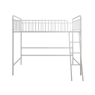 Twin Kaila Metal Loft Bed White - Room & Joy 9 Twin Kaila Metal Loft Bed White - Room & Joy - Image 7