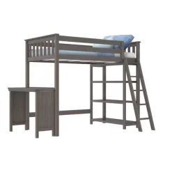 Max & Lily Twin High Loft Bed With Bookcase And Desk -Children Furniture Store GUEST fe0a6b43 925c 4ed2 933a bd66cd1686b9