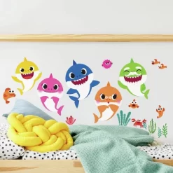 Baby Shark Peel And Stick Wall Decals - RoomMates -Children Furniture Store GUEST fe70c4c2 6ad4 4479 9580 add042846a51