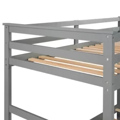 Twin Over Twin Wood Bunk Bed With 4 Drawers, Trundle And Staircase-ModernLuxe -Children Furniture Store GUEST fe91ec5e 43f0 4ad2 9506 b62df0f56b06