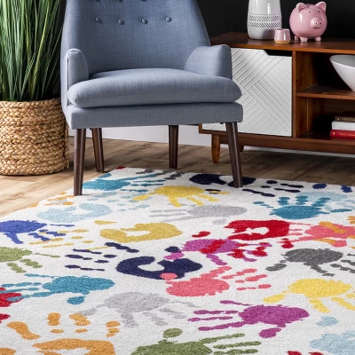 NuLOOM Pinkie Handprint Kids Area Rug 10 NuLOOM Pinkie Handprint Kids Area Rug - Image 8