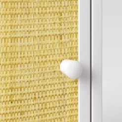 Rattan And Wood Bedside Kids' Table White - Pillowfort™ -Children Furniture Store GUEST fef8c302 87e3 4bef 800c 076600a0acbf