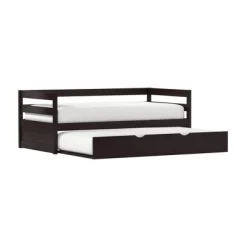 Twin Kids' Caspian Daybed With Trundle Chocolate - Hillsdale Furniture -Children Furniture Store GUEST ff5bb478 9e8a 45e9 964b 548579de390d