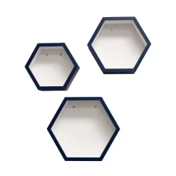 8" X 10" X 12" Set Of 3 Hexagon Shelves For Kids' Room - InPlace -Children Furniture Store GUEST ffd6b925 e70e 4303 8d63 78675ef0a395