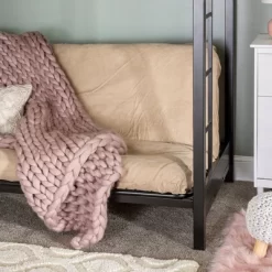 Twin Over Futon Analise Metal Bunk Bed Black - Saracina Home 13 Twin Over Futon Analise Metal Bunk Bed Black - Saracina Home -Children Furniture Store GUEST ffe84cd1 2ca5 49b4 b5d9 a86751b3e5fc